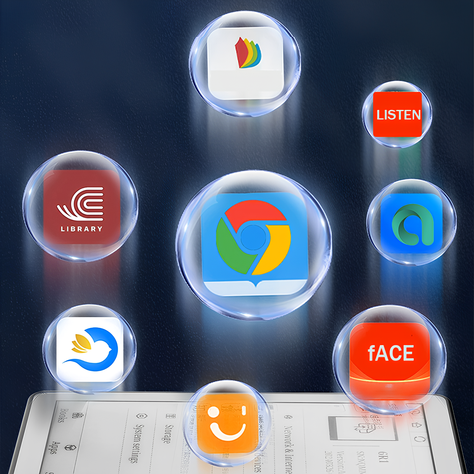 Moravon Ebook Reader open systems unlimited access - multiple reading apps bookstores personal libraries