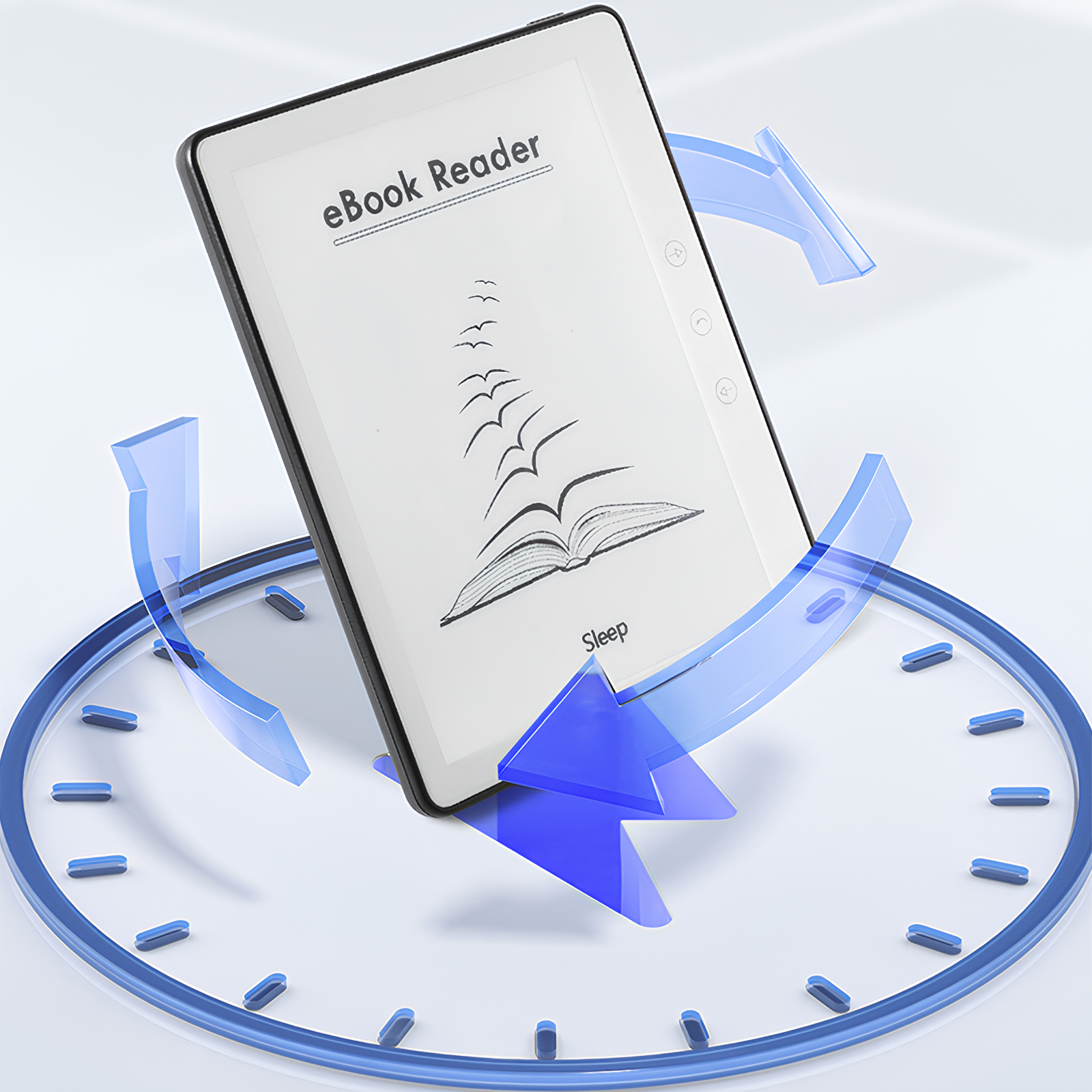 Moravon Ebook Reader power without worry - 1500mAh extended reading sessions no battery anxiety