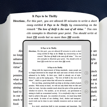 Moravon Ebook Reader gentle as paper free from blue light - E-Ink no flicker eye comfort