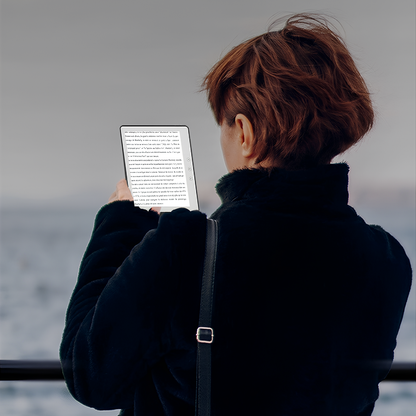 Moravon Ebook Reader beyond books time at a glance - integrated calendar date and time display
