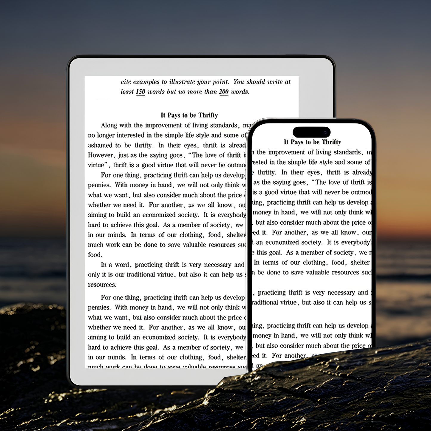 Moravon Ebook Reader wireless transfer instant access - Wi-Fi from phone or laptop no cables needed