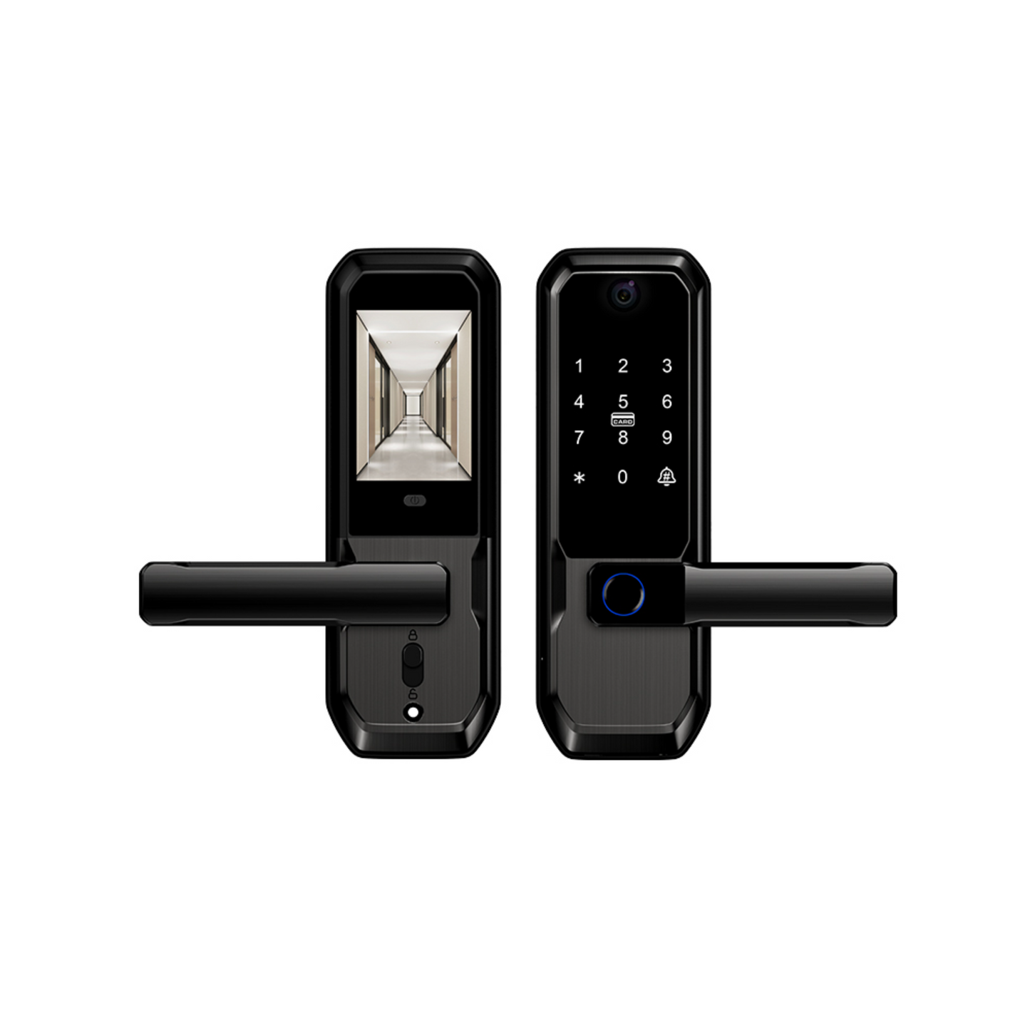 Moravon Smart Door Lock - main product view 6 access methods fingerprint PIN card key app Tuya Smart