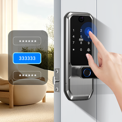 Moravon Smart Door Lock anti-peep virtual password - random digits before and after real code