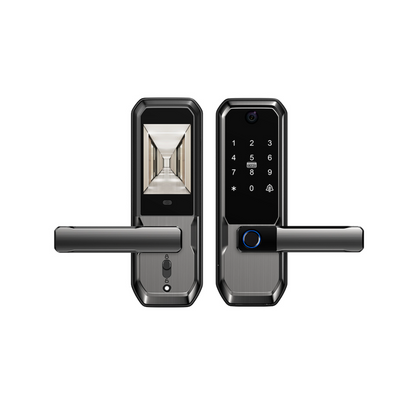 Moravon Smart Door Lock - product view 2 showing keypad panel and fingerprint sensor detail