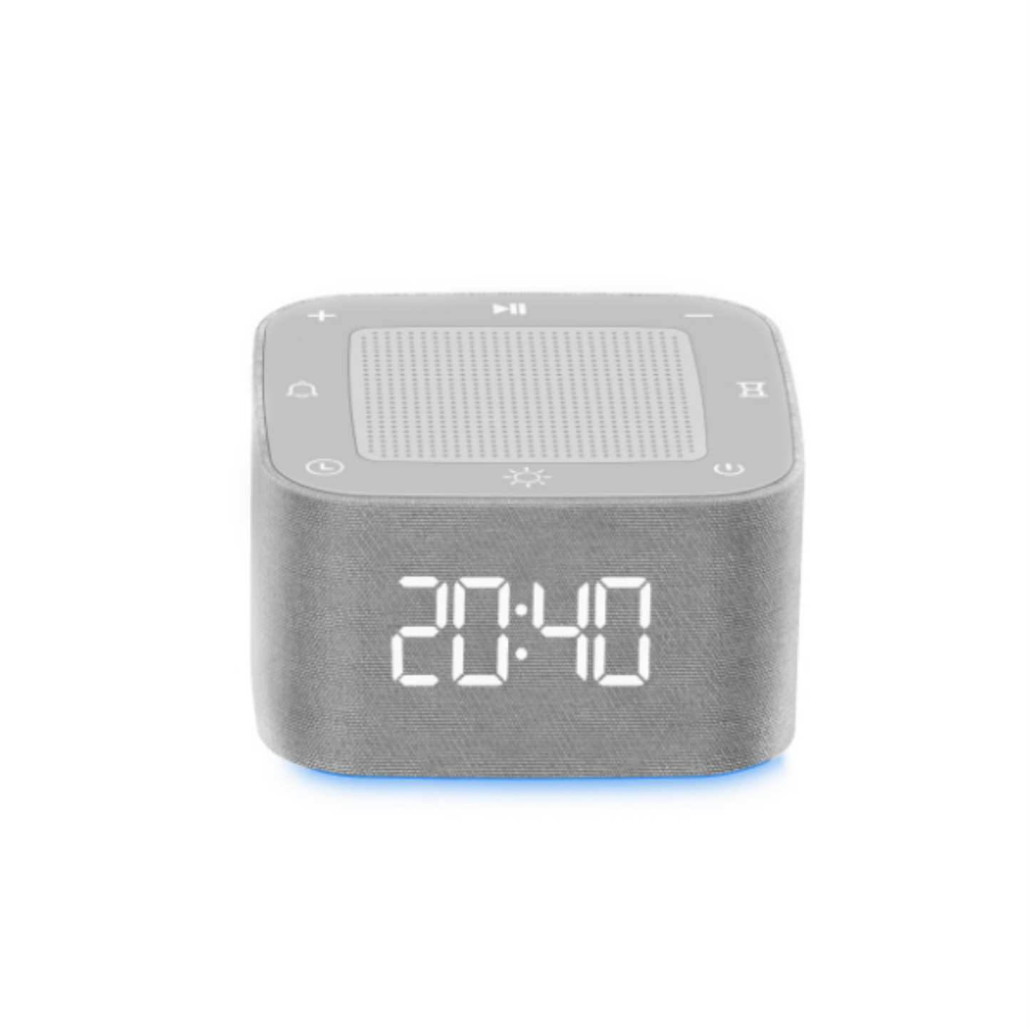 Moravon White Noise Machine - main product view 32 non-looping sounds Bluetooth 7hr battery digital clock 214g
