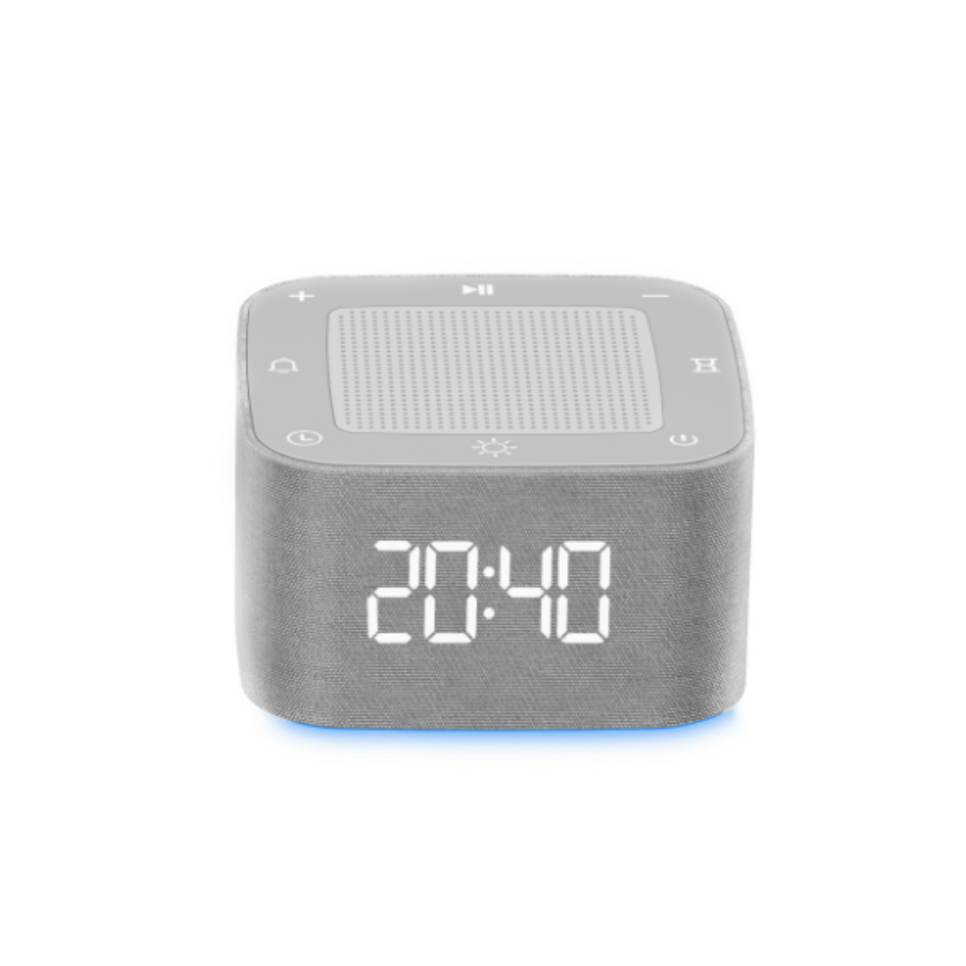 Moravon White Noise Machine - main product view 32 non-looping sounds Bluetooth 7hr battery digital clock 214g