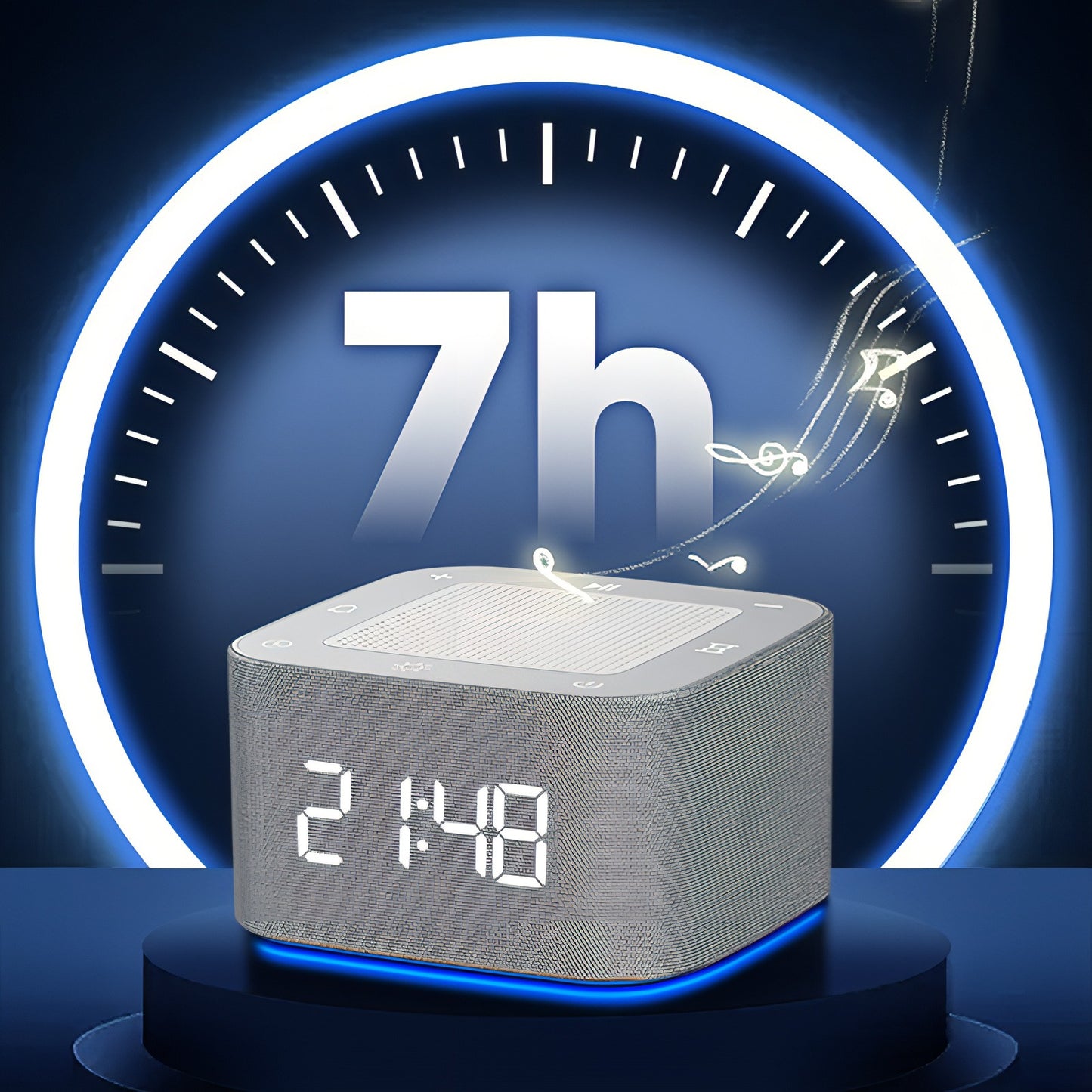 Moravon White Noise Machine rechargeable 7-hour battery - 800mAh 1-2 hour Type-C charge eco-friendly