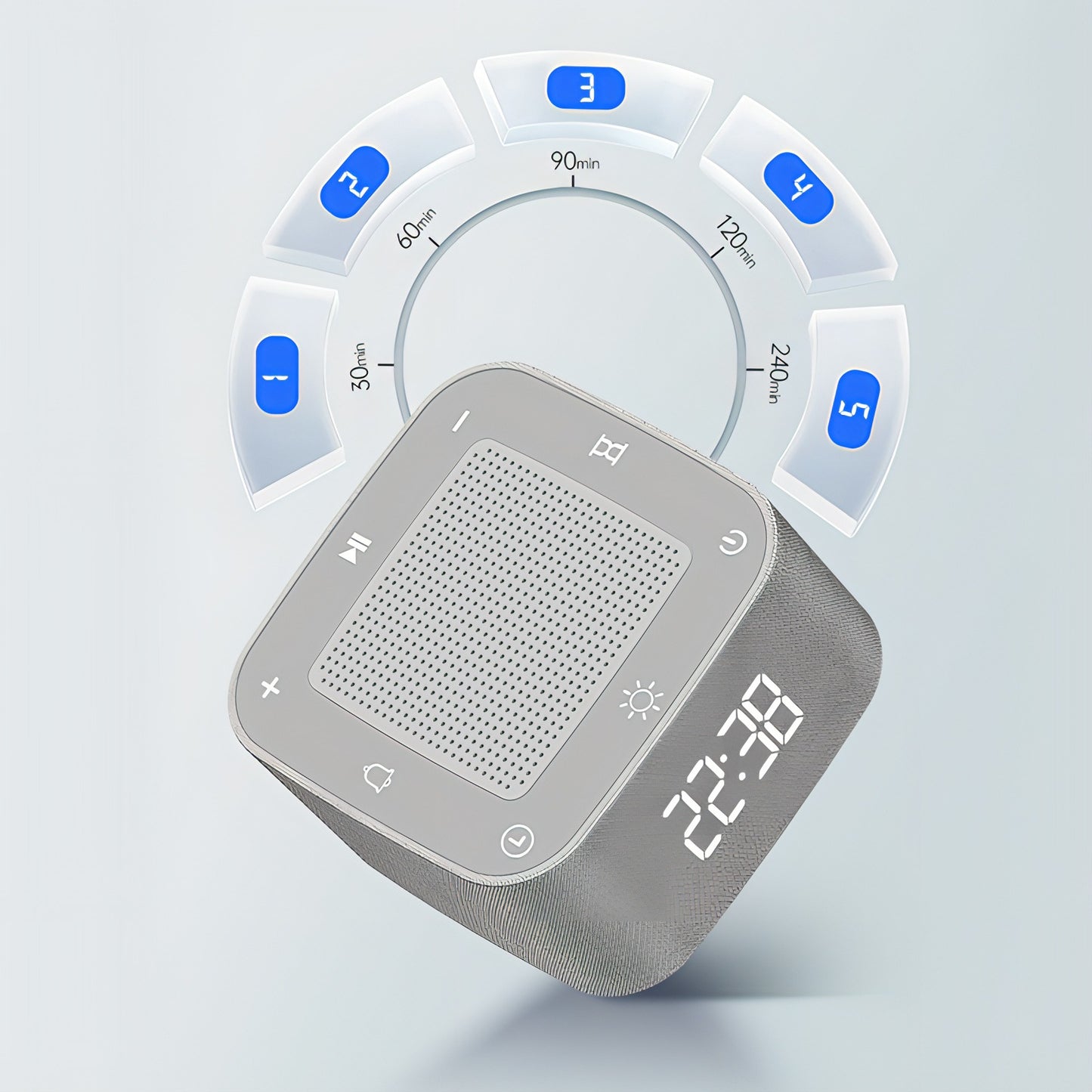 Moravon White Noise Machine 5-stage auto shutoff timer - automatic power-off worry-free sleep
