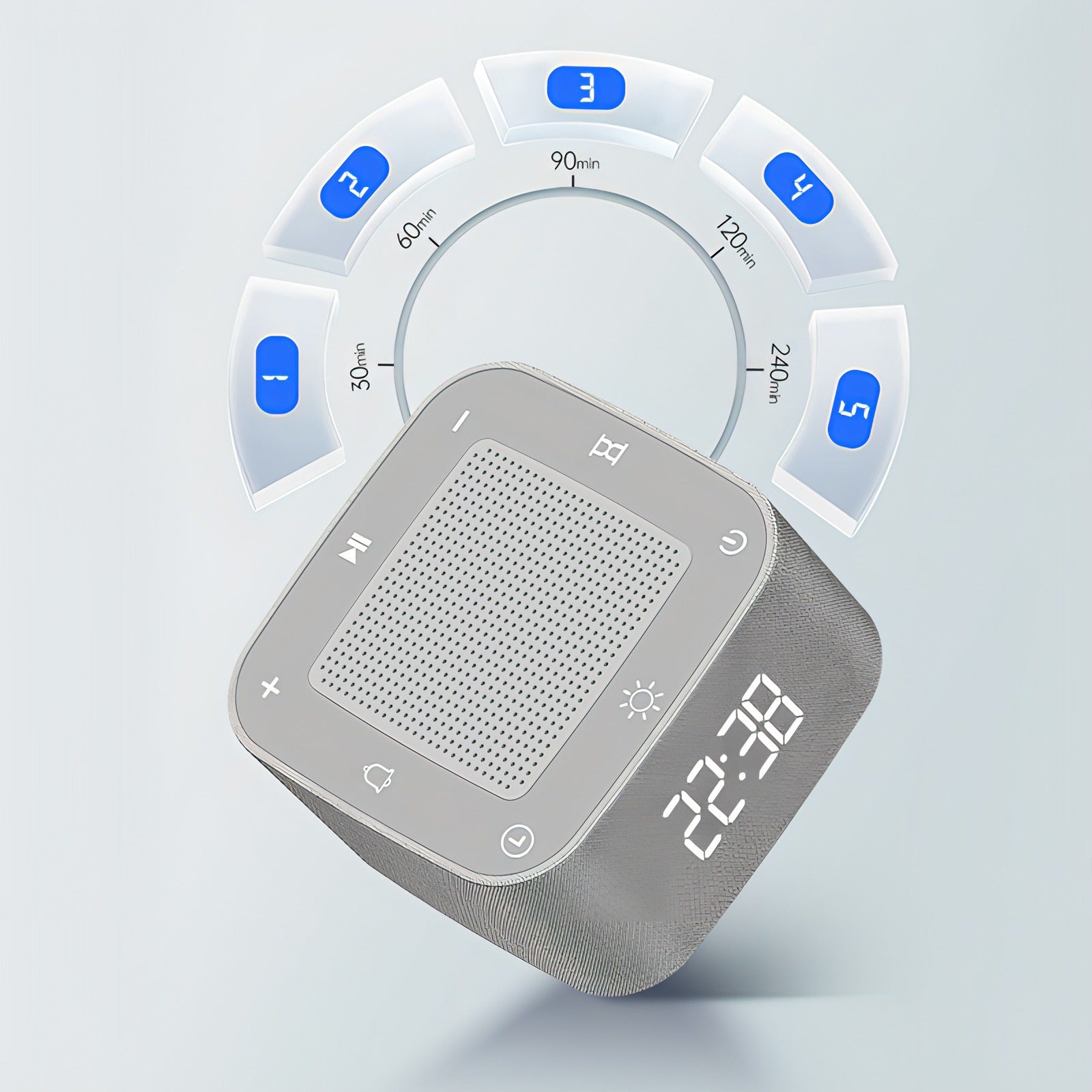 Moravon White Noise Machine 5-stage auto shutoff timer - automatic power-off worry-free sleep