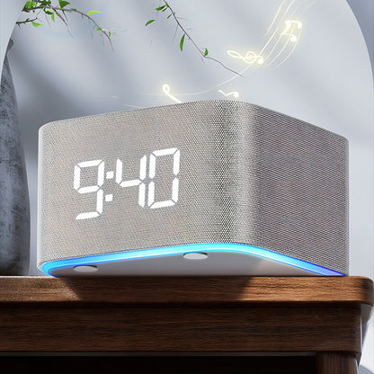 Moravon White Noise Machine digital clock display - shows time clearly readable in dark bedroom