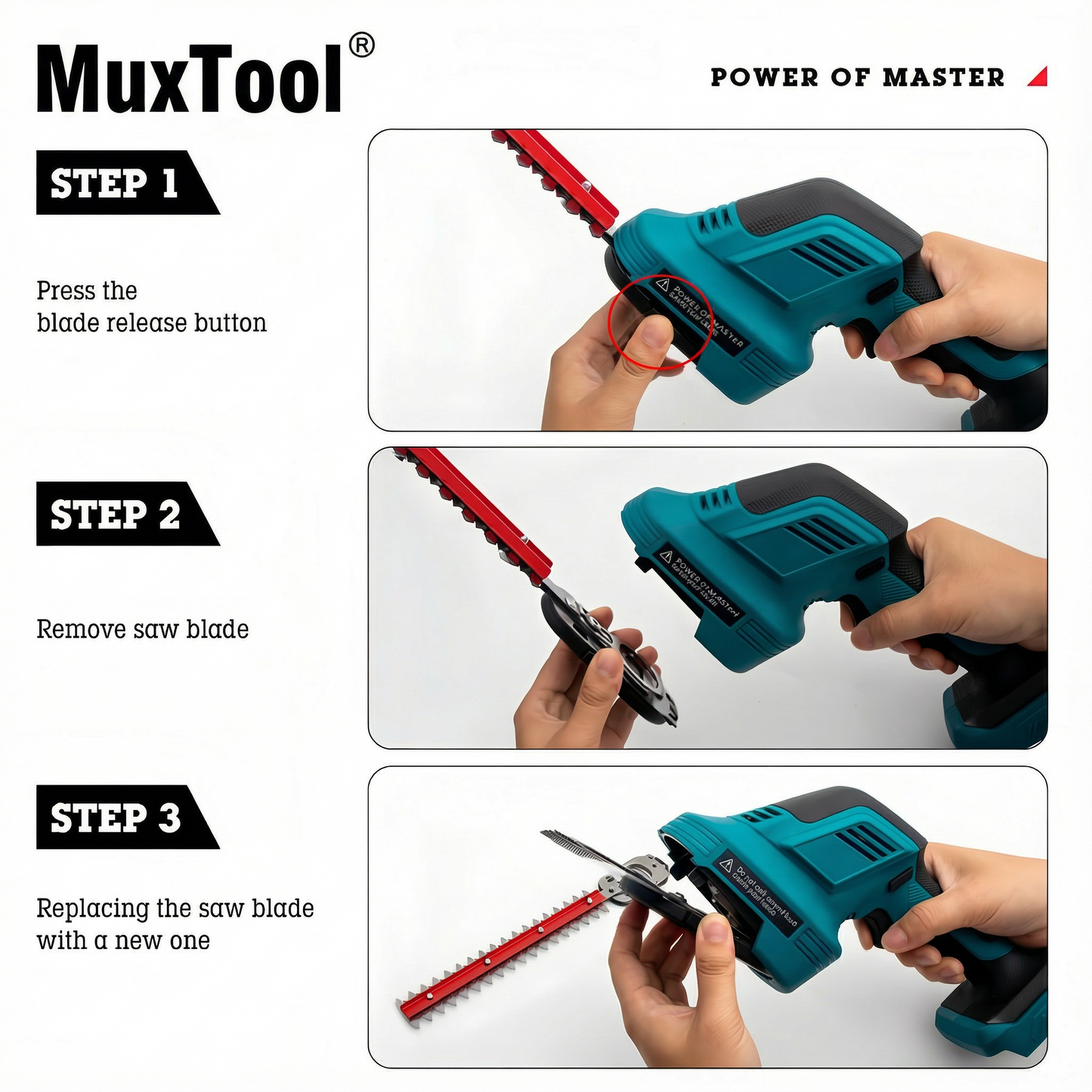 MuxTool Hedge Trimmer Spec Sheet