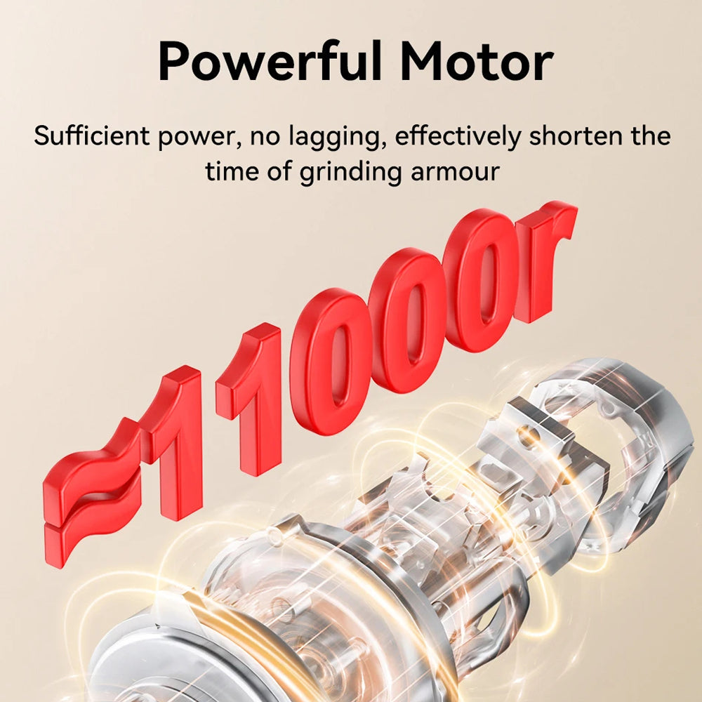 Motor with '10000r' text on a beige background, emphasizing powerful motor capabilities.