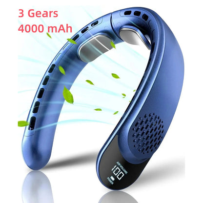 NeckyKool Bladeless Neck Fan blue 