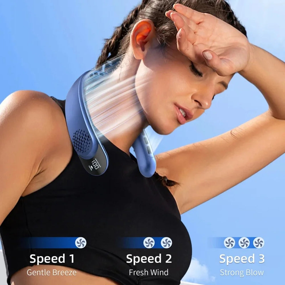 NeckyKool Bladeless Neck Fan speed