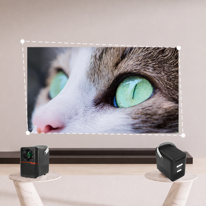 Noventrixa Portable HD Smart Projector P10 keystone correction and autofocus