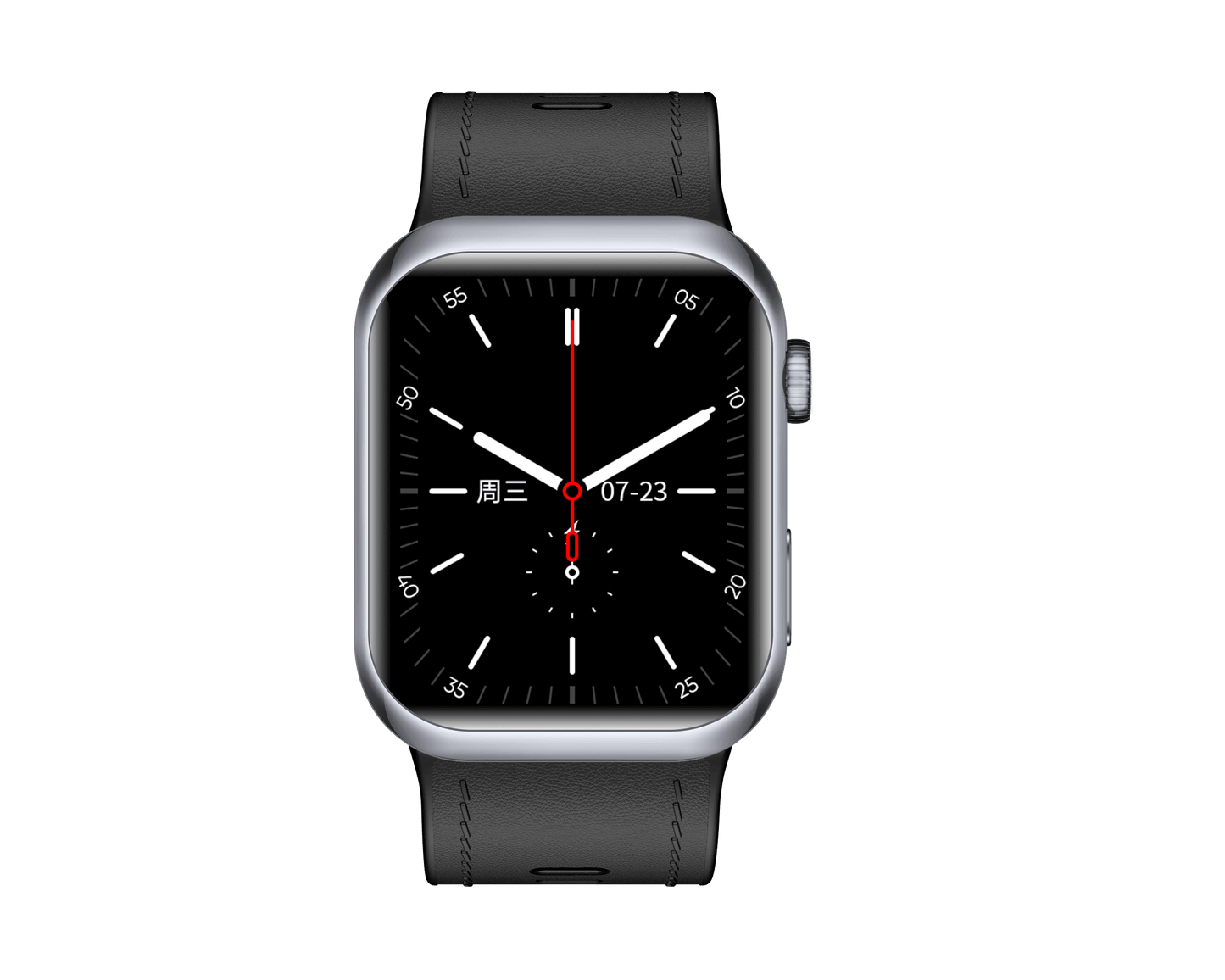 Noxus Blood Pressure Smartwatch with a black strap on a white background