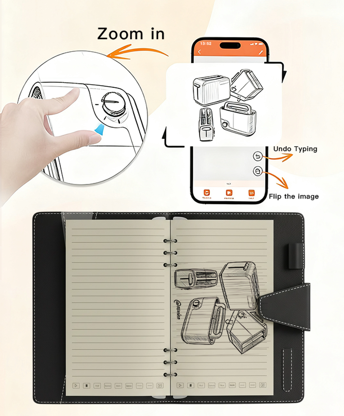 Noxus Digital Notebook Zoom Detail
