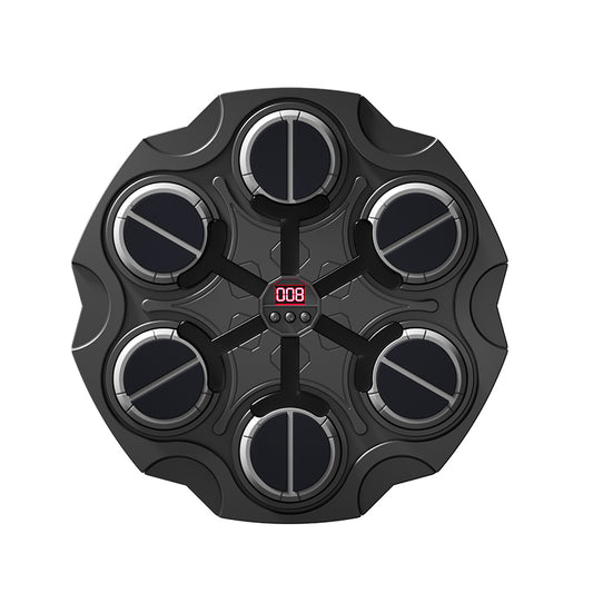 Black and gray Orizon Music Boxing Machine with digital display on a white background