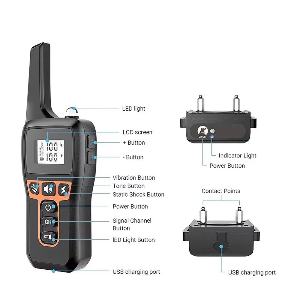 Diagram of a remote control device with labeled parts on a white background
