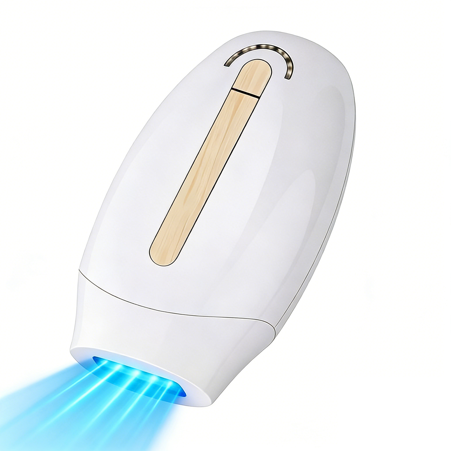 Pilotax IPL Laser Hair Removal Device with a blue light on a white background