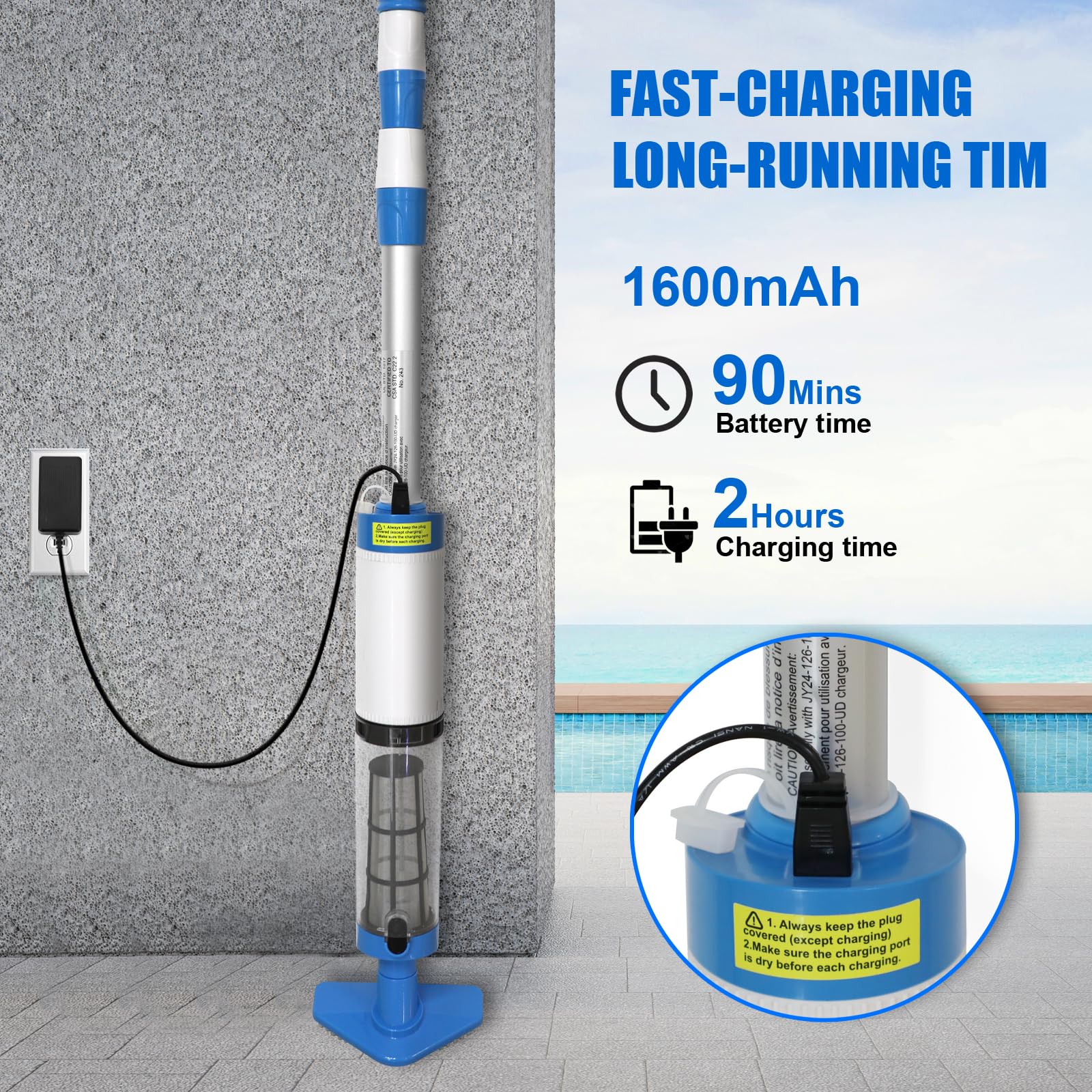 PoolNexa PN30 1600mAh rechargeable battery