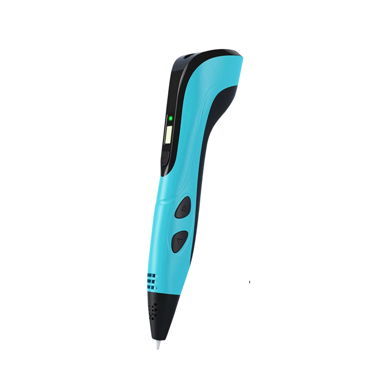 Blue and black PrinpyKid 3D Pen on a white background