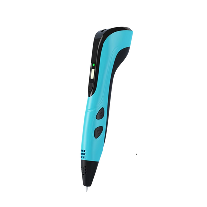 Blue and black PrinpyKid 3D Pen on a white background