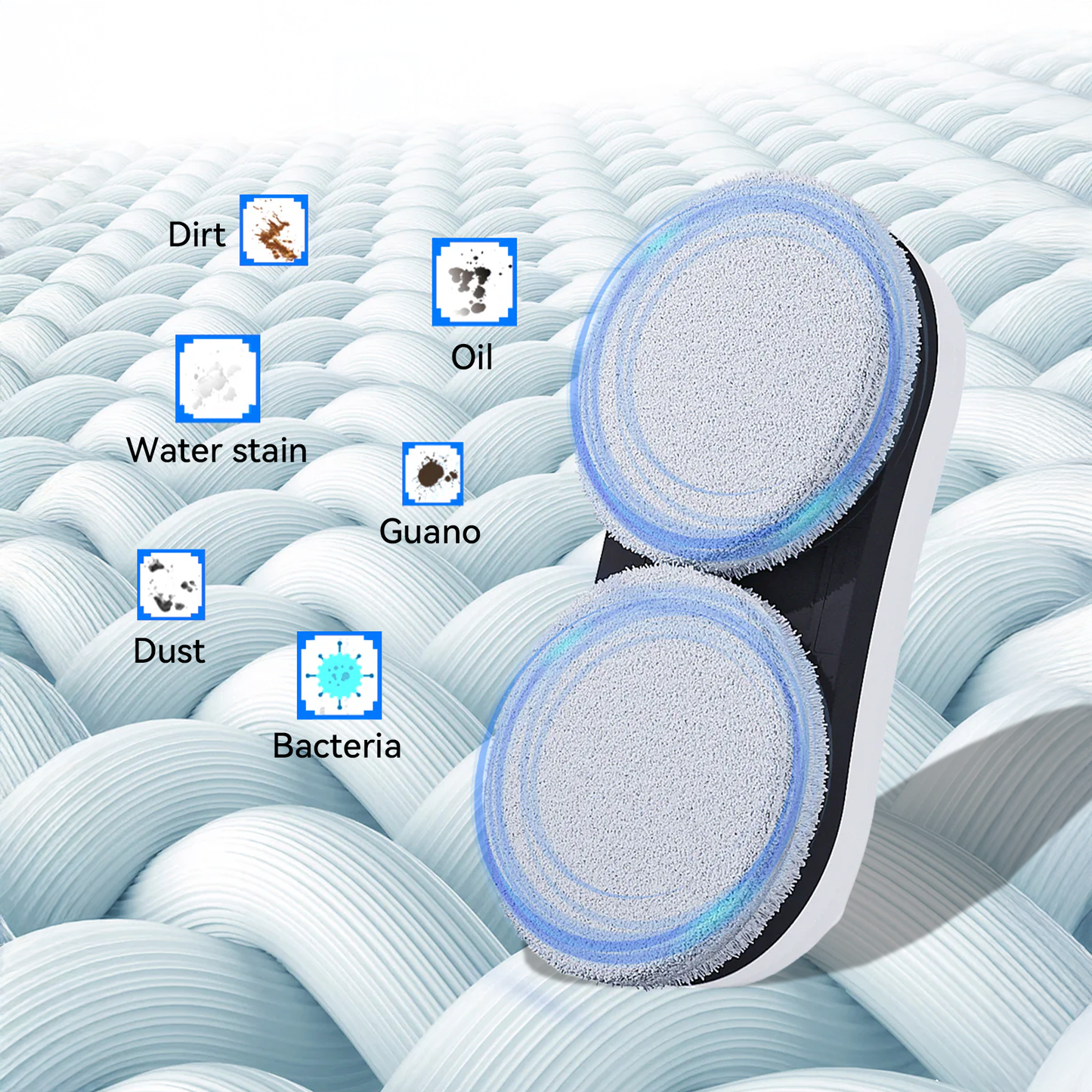 Purco Window Cleaning Robot V3 with filter on a textured white background
