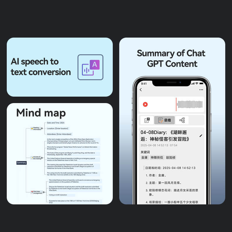 Ahalar Smart AI Voice Recorder exclusive app operation