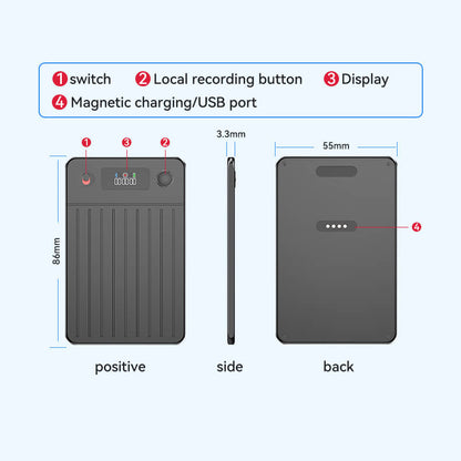 Ahalar Smart AI Voice Recorder product parameters banner