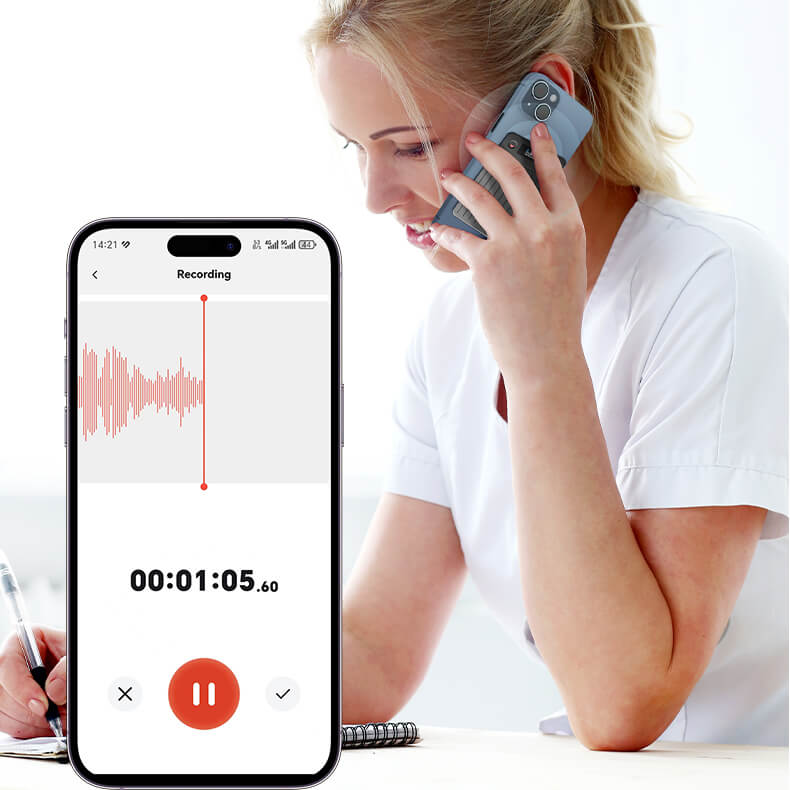 Ahalar Smart AI Voice Recorder teleconferencing transcription