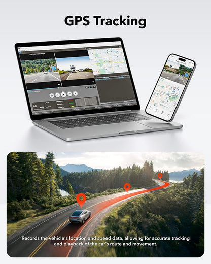 SnapVlt 4K Full HD Smart Dash Cam - real-time video live footage stream on smartphone app portrait view