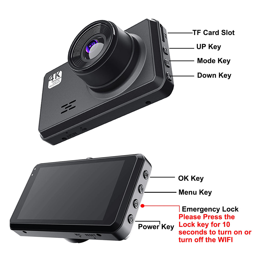 SnapVlt 4K Full HD Smart Dash Cam - installation step 3 insert car charger into cigarette lighter and connect power