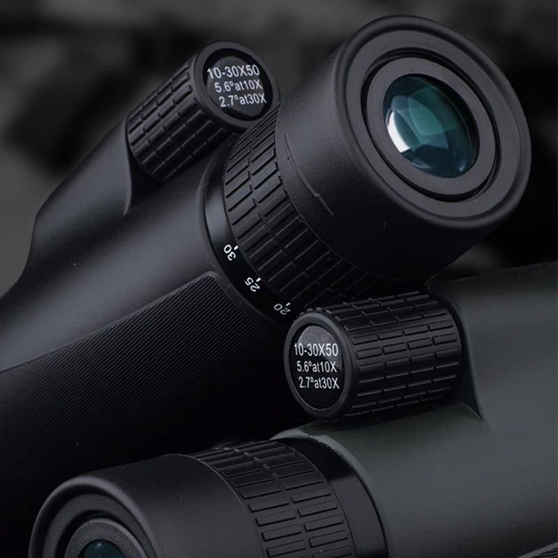 Black SoceScope Monocular with focus on details against a dark background