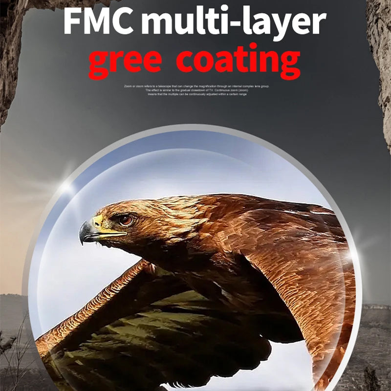 Eagle with FMC multi-layer green coating text overlay