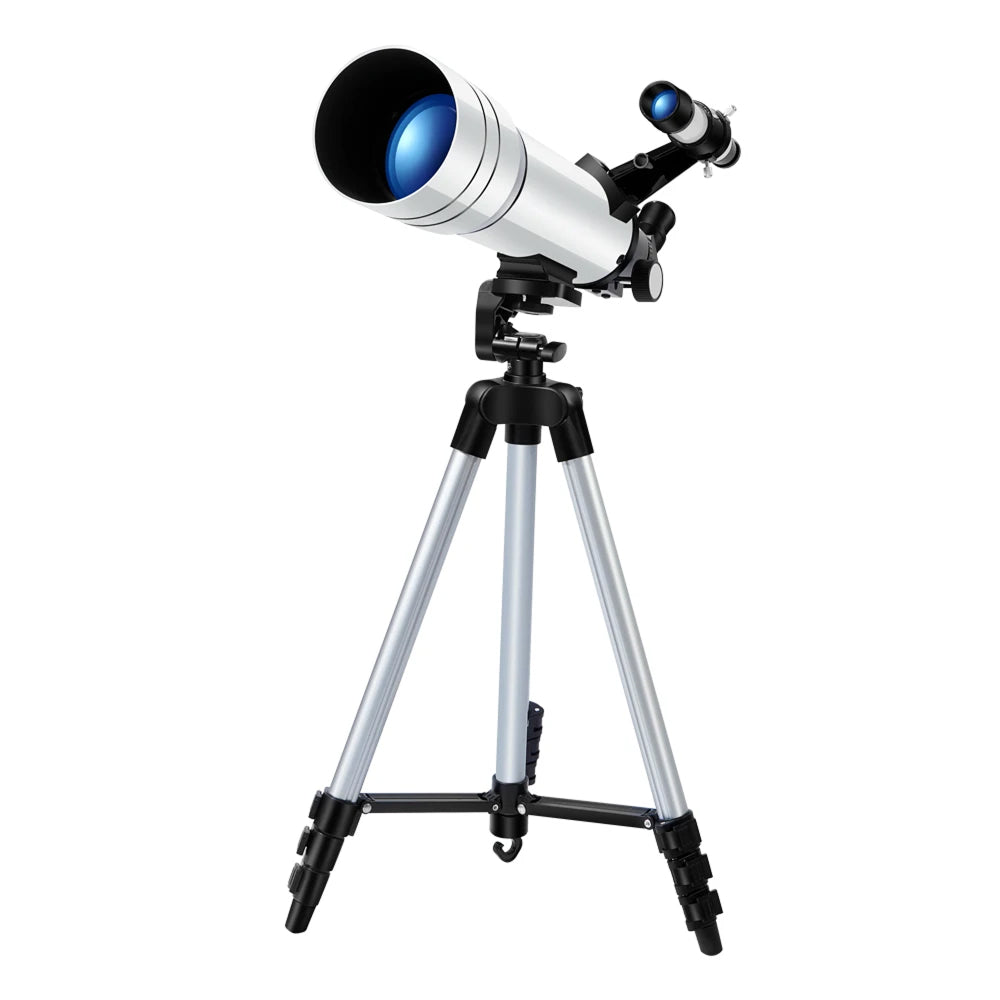 StariBud Telescope with a tripod on a white background