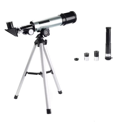 StarySeek Telescope with tripod and accessories on a white background