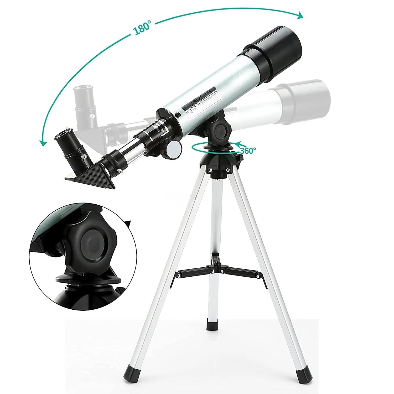 StarySeek Telescope with tripod on a white background