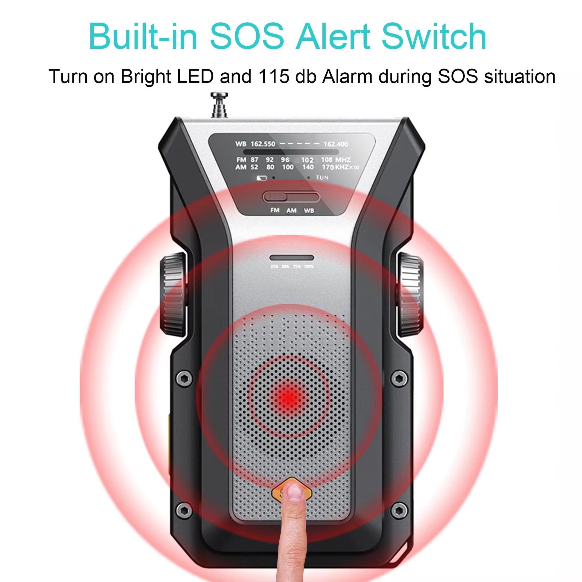 Swiflert Hand Crank Radio SOS