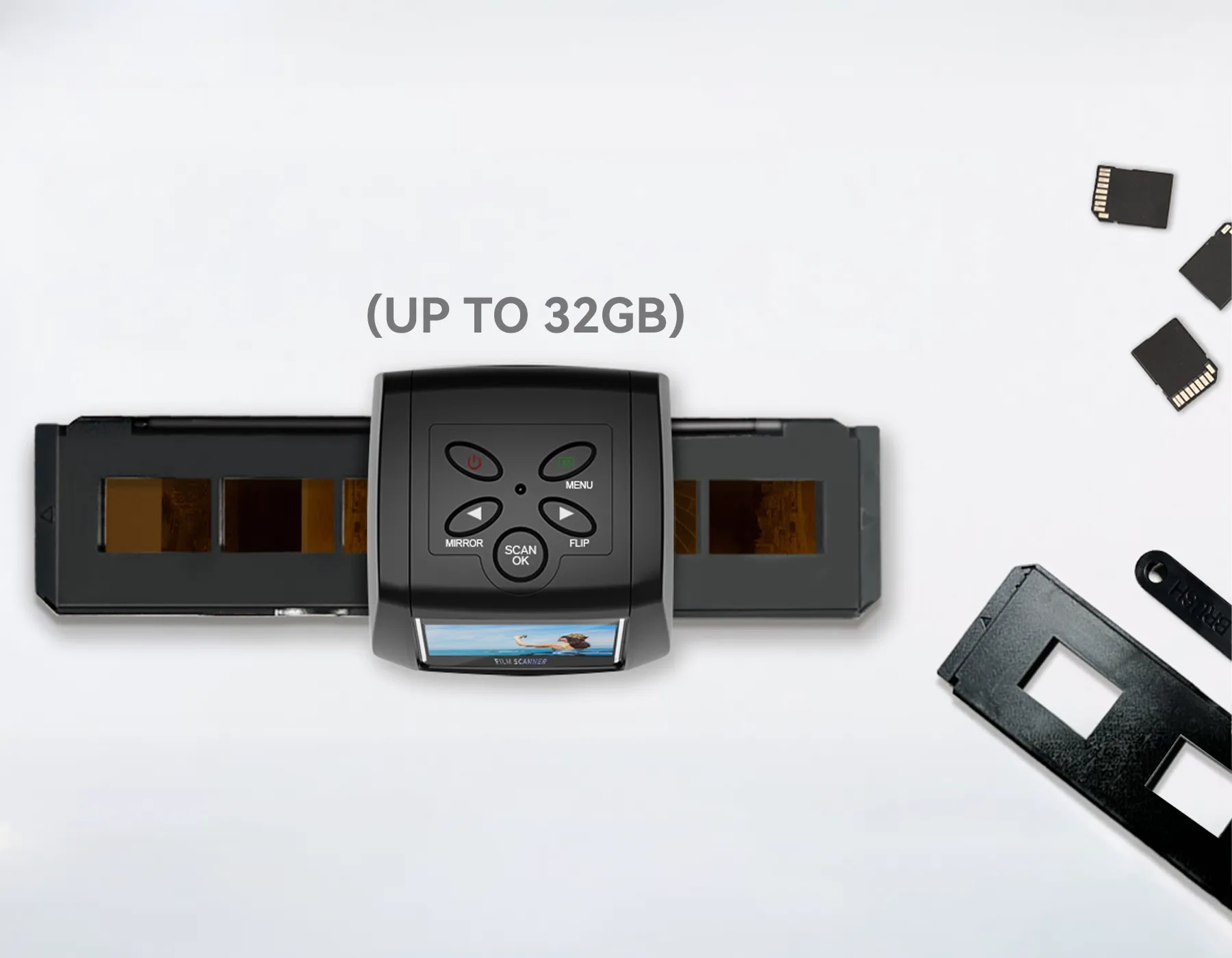 Tayvos Film Scanner SD Card Detail