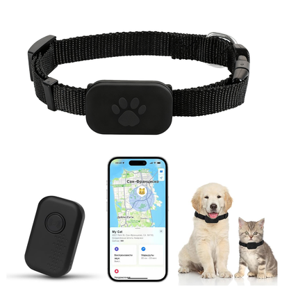 Tayvos Smart Pet GPS Tracker in black