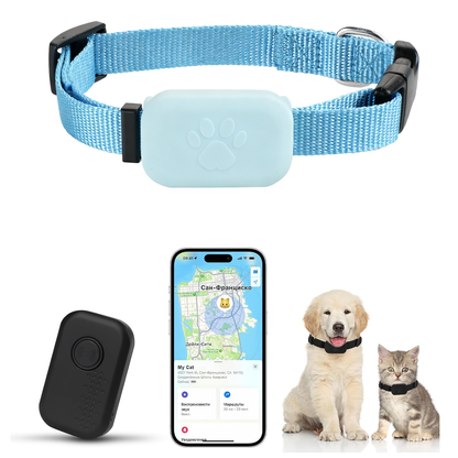 Tayvos Smart Pet GPS Tracker in blue