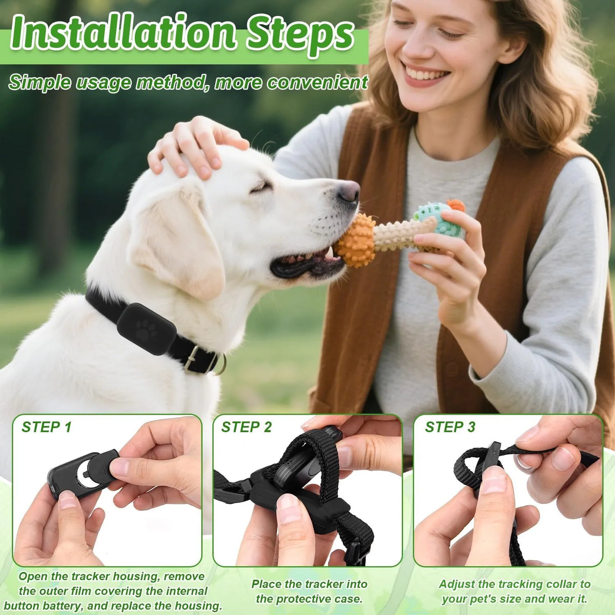 Tayvos Smart Pet GPS Tracker waterproof design