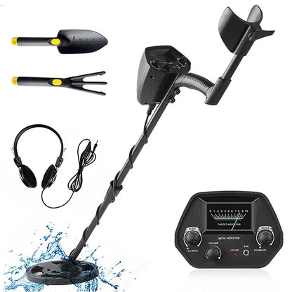 TeroTera Metal Detector set with accessories on a white background