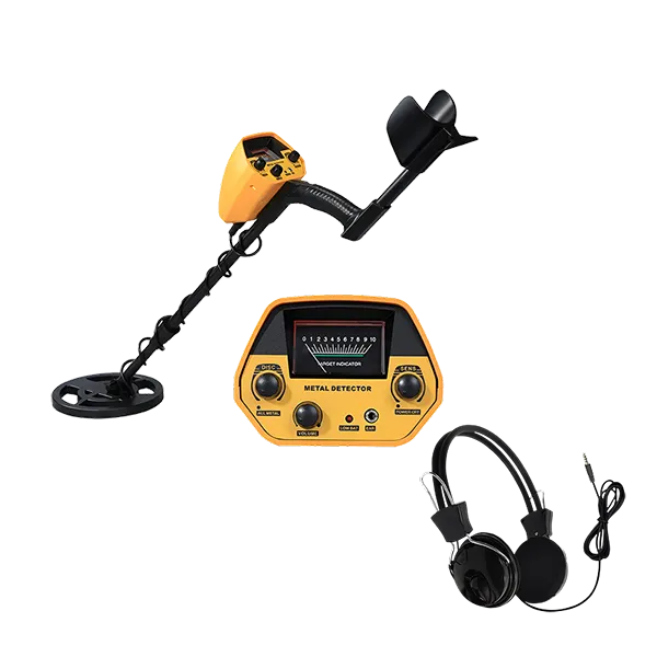 TeroTera Metal Detector with headphones on a white background