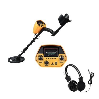 TeroTera Metal Detector with headphones on a white background