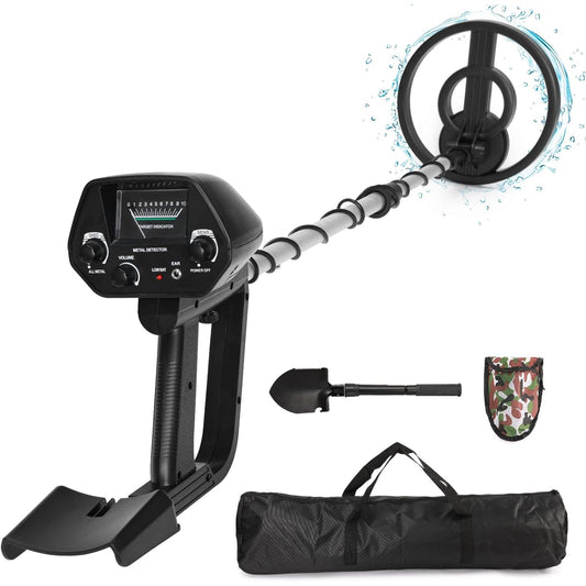 Trexorax Metal Detector with accessories on a white background