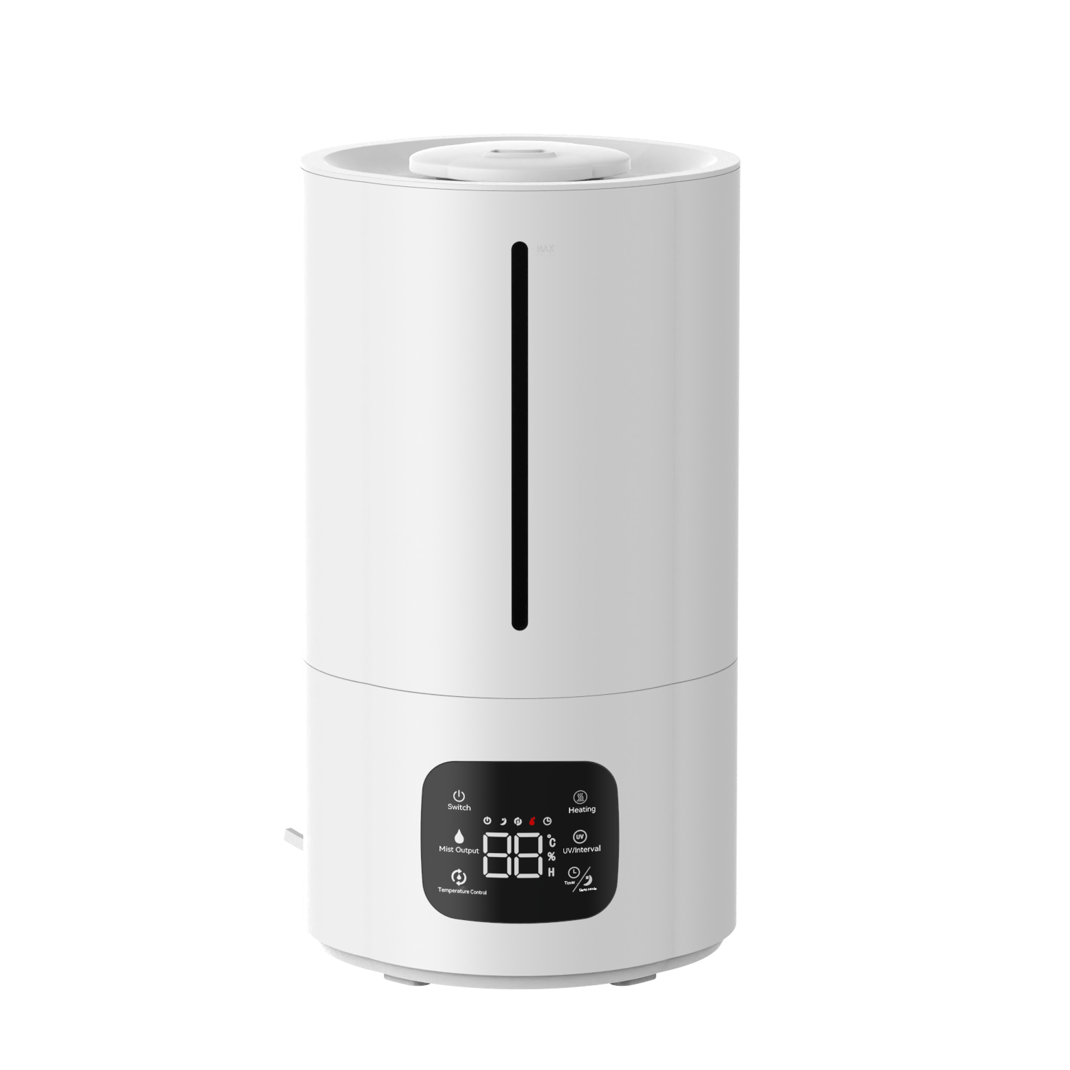 White Truevista Smart Air Humidifier with digital display on a white background