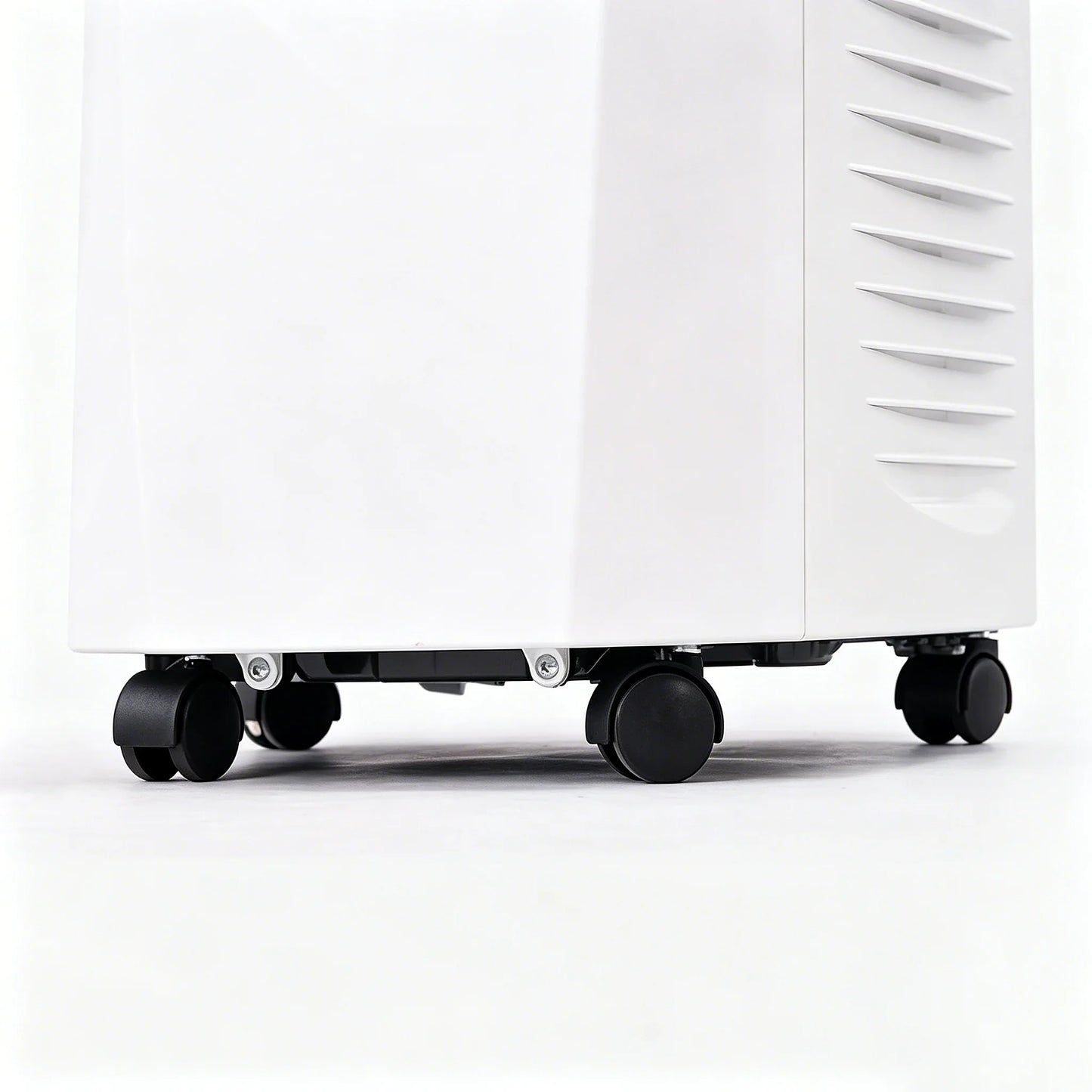 Vakoda Portable Air Conditioner smooth rolling wheels detail - effortless room-to-room mobility