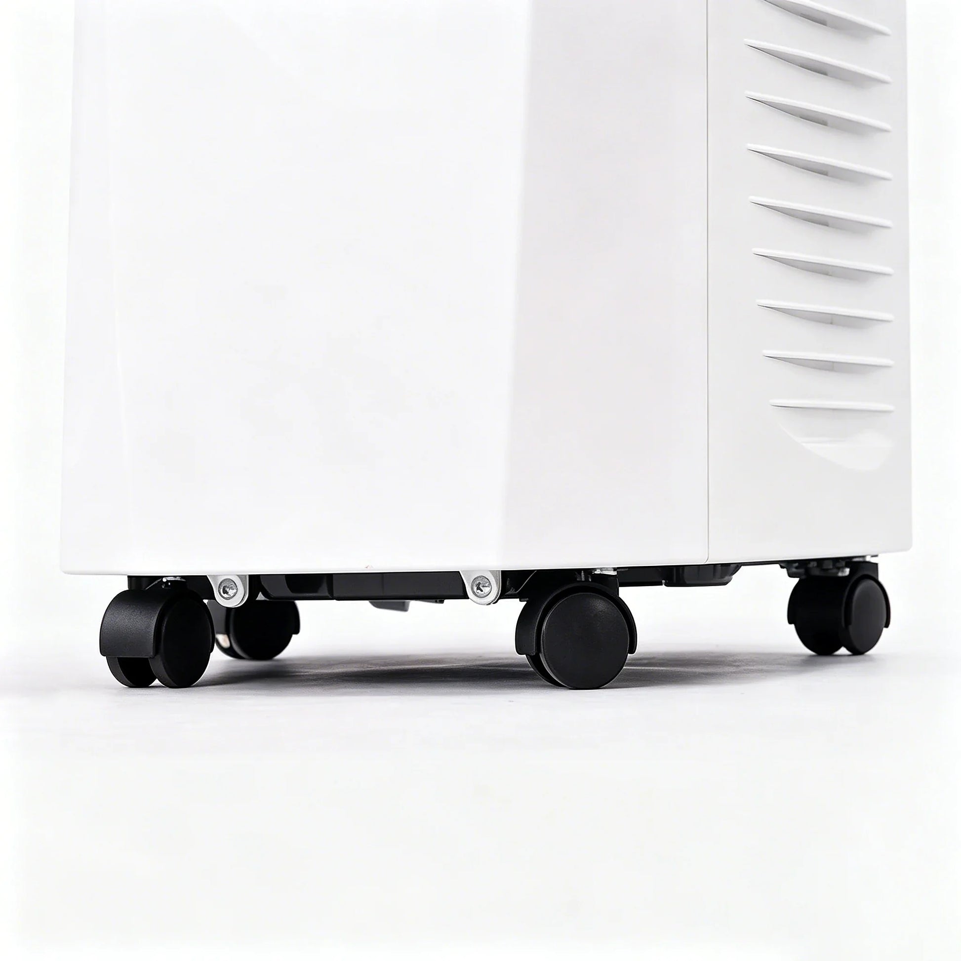 Vakoda Portable Air Conditioner smooth rolling wheels detail - effortless room-to-room mobility